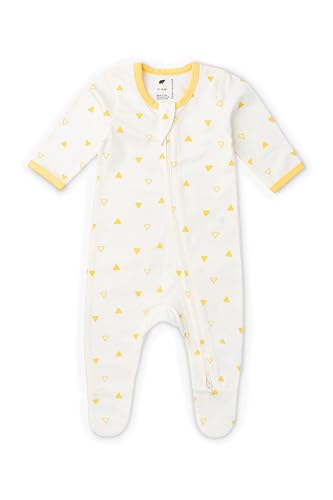 Image of monica + andy Double Zipper One Piece, 100% Organic Baby Clothes for Girls & Boys, Unisex, Preemie, Newborn & Infant Sizes
