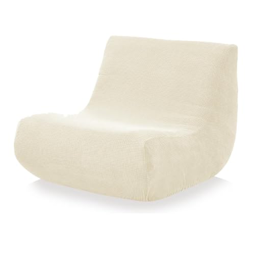FANSU Housse de Canapé sans Accoudoirs Extensible Jacquard de Couleur Unie, Housse Clic Clac 1 Place Universelle Antisalissure Lavable for Paresseux Sofa...