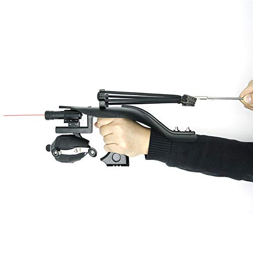 Slingshots Powerful Outdoor Slingshot Fishing Hunting Slingshot Pro Multifunction Slingshots High Velocity Catapult Catapult Bowfishing Slingbow Slingshot for Adults Sport (Complete Slingshot Set)