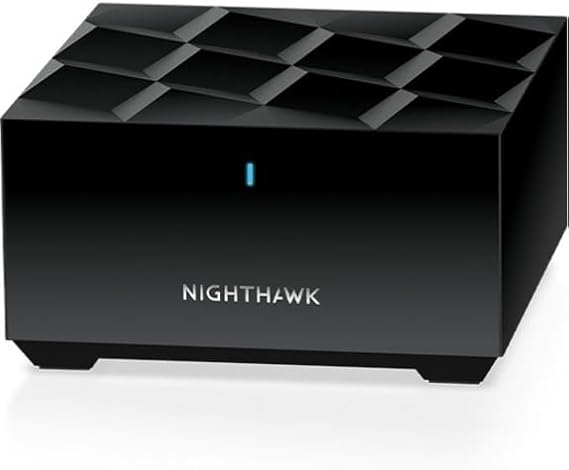 NETGEAR Nighthawk Advanced Whole Home Mesh WiFi 6 System (MK63S) with Free Armor Security AX1800 Router with 2 Satellite Extenders, Coverage up to 4,500 sq. ft. and 25+ Devices