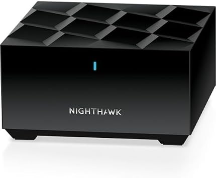 NETGEAR Nighthawk Advanced Whole Home Mesh WiFi 6 System (MK63S) with Free Armor Security AX1800 Router with 2 Satellite Extenders, Coverage up to 4,500 sq. ft. and 25+ Devices