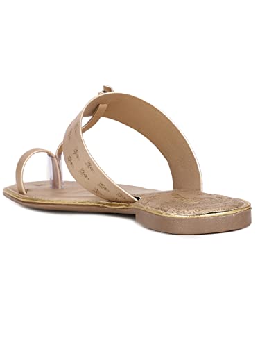Image of Bata Womens Zara Knot E Flats, (5612389), Tan
