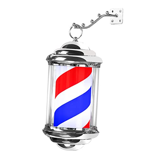 Generico Barber Shop Pole Light, Hair Salon Shop Sign Light Stripes Insegne al risparmio energetico Lampada a LED per salone di bellezza,
