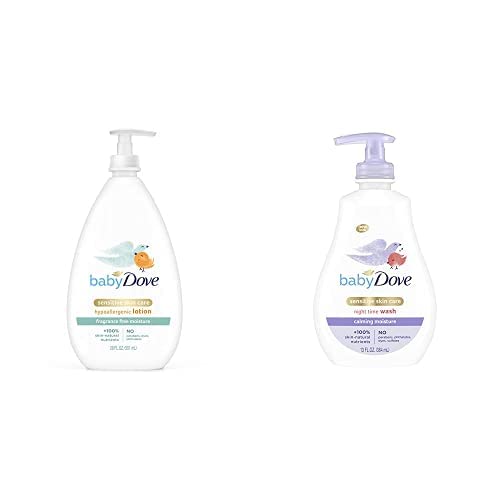 Image of Baby Dove Face and Body Lotion Calming Nights Shampoo and Body Wash