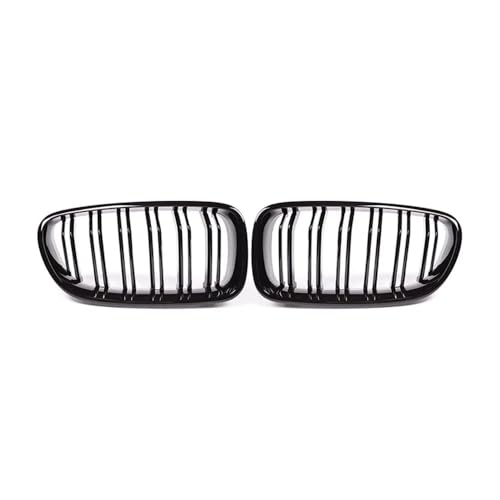 Parrilla delantera de listones dobles para BMW Serie 5 F10 F11 F18 (2010-2017) con acabado premium 4