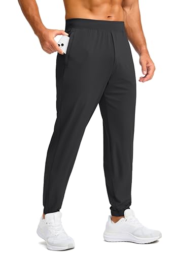 Soothfeel Men's Joggers with Zipper Pockets Golf Joggers Lightweight Sweatpants Athletic Workout Pants for Men Track
