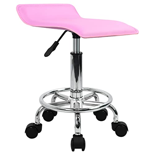 KKTONER Taburete rodante con Pedal  Pink