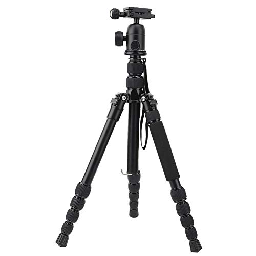 Fotostativ, leichte tragbare Aluminiumlegierung 5-teilige Kamera Fotostativständer mit Kugelkopf, 1/4 Zoll Schraube…