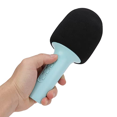 Microfone sem fio karaokê mic tamanho compacto portátil 100Hz-10KHz bateria recarregável embutida pa