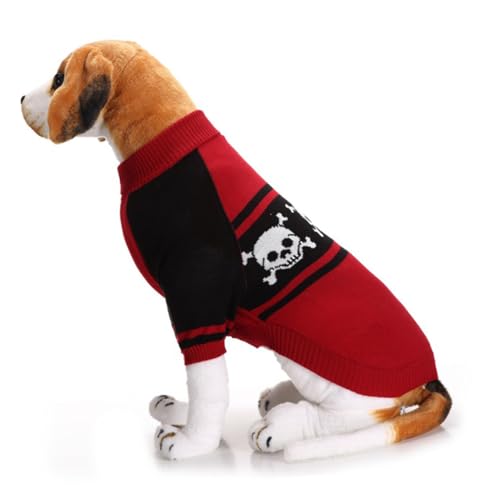 Disfraz Halloween para perro XL diseño calavera rojo miniatura 6