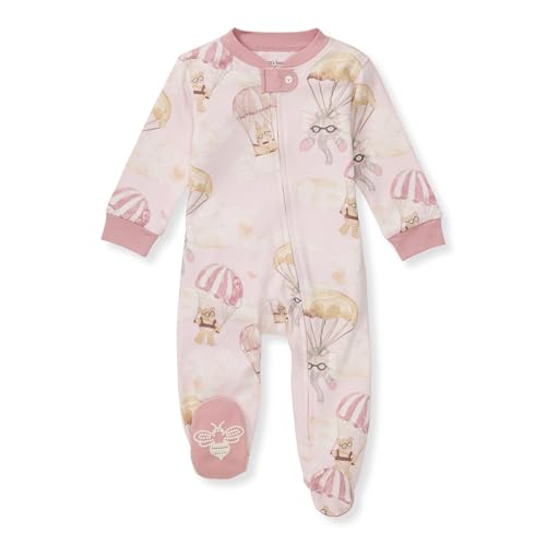 Image of Burt's Bees Baby Boys Footless Pajamas, Sleep and Play Loose Fit, 100% Organic Cotton Soft One-piece PJs, Sizes NB to 6-9 Months