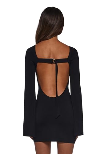 dolls kill black dresses Current Mood Velour Embroidered Trim Mini Dress