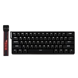EPOMAKER Aula WIN60 HE – Teclado para juegos con cable 60% con accionamiento ajustable de 0.001 in, frecuencia de sondeo de 8000 Hz, mini teclado retroiluminado RGB, interruptor de efecto Hall de