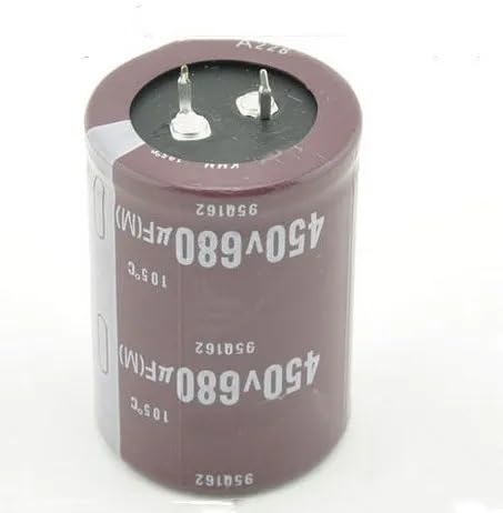 Condensateur électrolytique 450V 680uF de rechange 35x50mm pour soudure et atelier - 2 Pièces