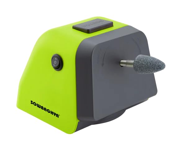 Image of Sowbaghya Coco 2-in-1 Electric Coconut Scraper & Knife Sharpener | Powerful Motor | Fresh Coconut Grating at Home | Compact & Easy to Clean | 1 Year Warranty | Green