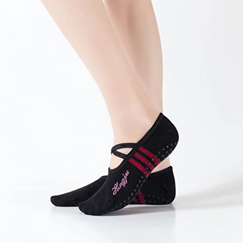 Calcetines de ballet barre ZYC con agarre de silicona pegajosa para suelo elástico