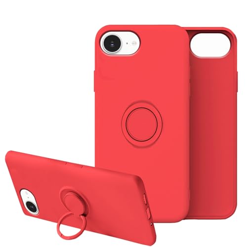 Coque iPhone 16e silicone rouge anti-rayures pour éviter les bris d'écran