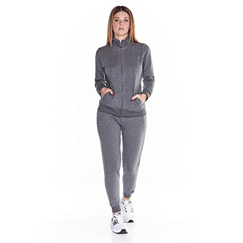 Leone Tuta da Donna puntinata Greysongrey - Anthracite Melange (08), M