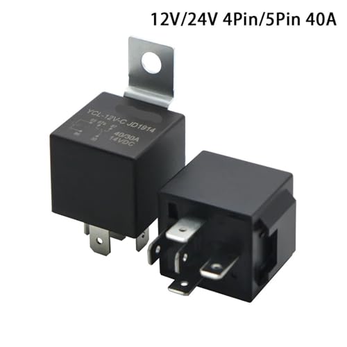 Relé de coche 5 pines 12V 40A normalmente abierto automotriz para control eléctrico 5