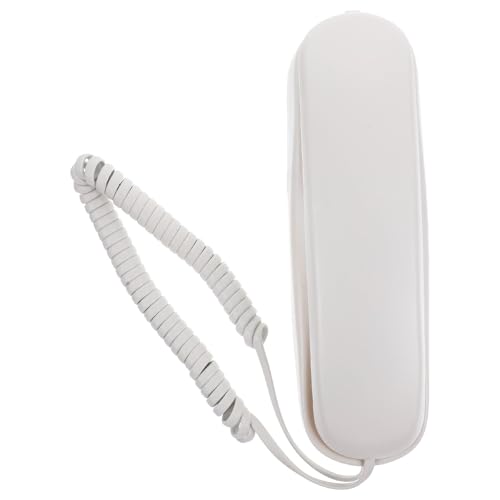 Teléfono fijo compacto con botones fáciles de usar y montaje en pared