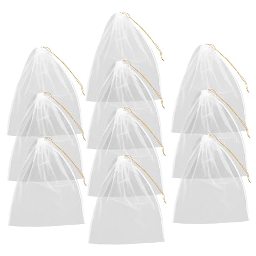 SOLUSTRE Practical Mesh Filter Bags 10pcs Honey Strainer for Extraction Cold Brew and Juice Making Reusable