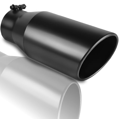Image of 3.5 in Exhaust Tip, 3.5 inch Inlet 5 inch Outlet 12 inch Length, Bolt On