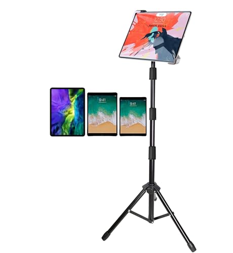 Image of BROLAVIYA Tablet Tripod Floor Stand for Home,Office, Stage for All 9.5~14.5 Diagonal inches Large Display Devices