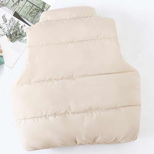 Toddler Boys Girls Puffer Vest Jacket, Kids Zip Up Down Vest Coat Winter Warm Sleeveless Waistcoat with Pockets4