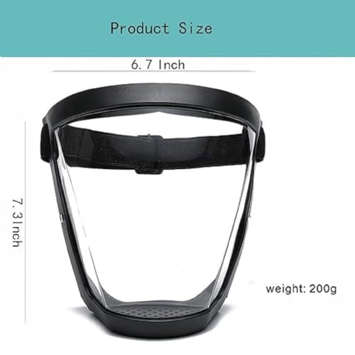 Image of Safety Face Shields Powerful- Bubble Face Shield helmet,Anti-Fog Full Face Shield Upgraded, Impact & Wind Resistant Cycling Mask High-Performance Cleaning Agent for Kitchen (Safety Face Shields)
