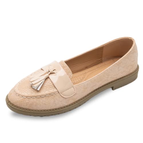 Sixth Street Womens Casual Comfortable and Lightweight Ballerina Ballet Flats-Beige-(Size-37) (B0B7Z373J7) Amazon Price History, Amazon Price Tracker