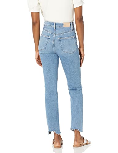 PAIGE Women's Accent High Rise Striaght Leg Made for Hourglass Figure in Mel Destroyed2