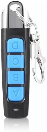 Universal Replacement Garage Door Car Gate Cloning Remote Control Key Fob：433MHZ (Blue)