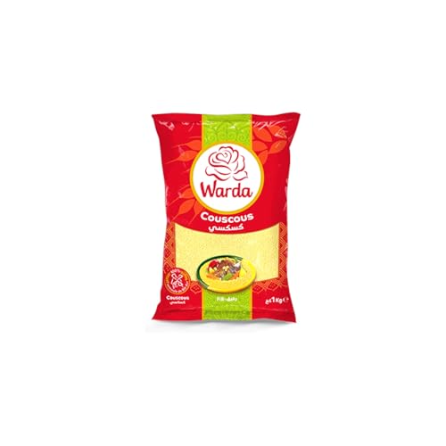 Warda Couscous Fein (Fine) 1kg | Original Tunesisch | Extra Zart & Schnellkochend | Ideal für Salate & Taboulé | 100% Hartweizen