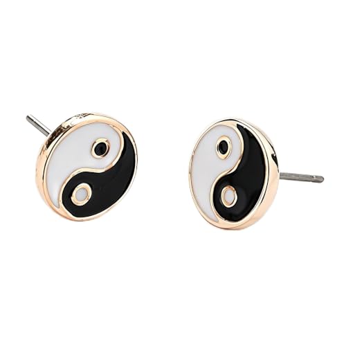 Stainless steel Balancing Duality YinYang Symbol Tai Chi Earrings for Women