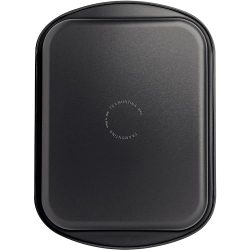 Tramontina 20053/028 TRAMONTINA Grill Pan, Brazil, 11.0 x 8.7 inches (28 x 22 cm), Shallow Type, Aluminum, Non-Stick (Fluorine Coated), Dishwasher Safe, Gas & Direct Fire, Lightweight, High Heat Conduction, Non-Stick, Made in Brazil