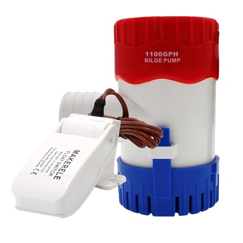 Bomba de agua de sentina 12v 1100gph MKBP-G1100-12 12VDC usada en barco, hidroavión, casas rodantes, houseboat (MKBPG110012) miniatura 3
