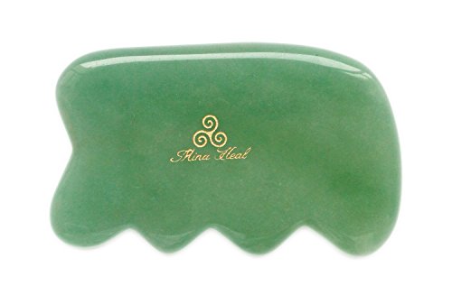 Gua Sha Massage Tool Made of Jade Stone, for Face Lifting, Anti-Aging, Anti-Wrinkles, GuaSha Treatment