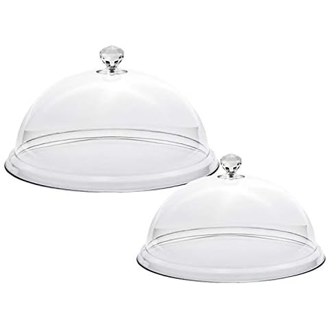 D&D Set of 2 Plastic Cake Domes Cover
