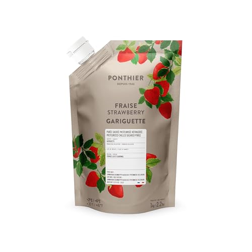 Erdbeer-Fruchtpüree 1kg Premium Erdbeerpüree für Profis & Zuhause von PONTHIER