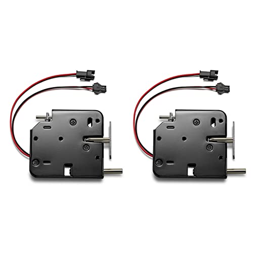 LAMELLIS 2X 12V 2Aインテリジェント電子制御電磁ロック、ロッカーエクスプレスキャビネットロック、アクセス制御システムキャビネット