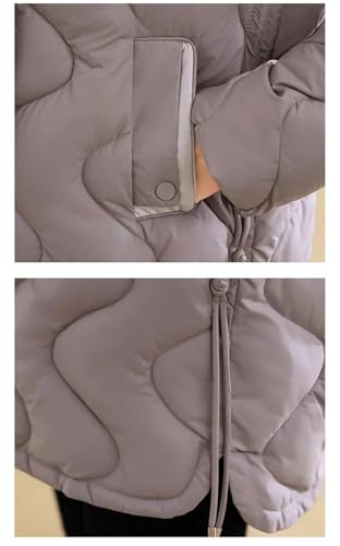 Chic Khaki Women's Mid-Length Down Cotton Jacket – Your Ultimate Winter Companion - Image 3