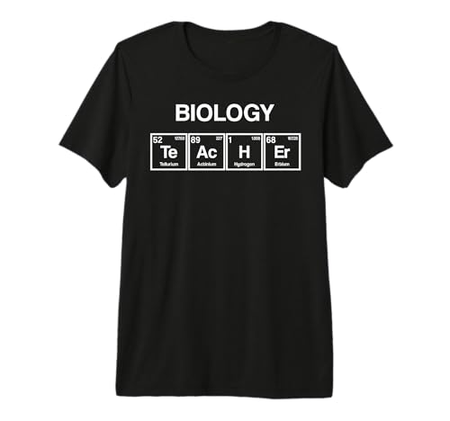 Funny Biology Teacher Periods System School Gift Premium T-Shirt
