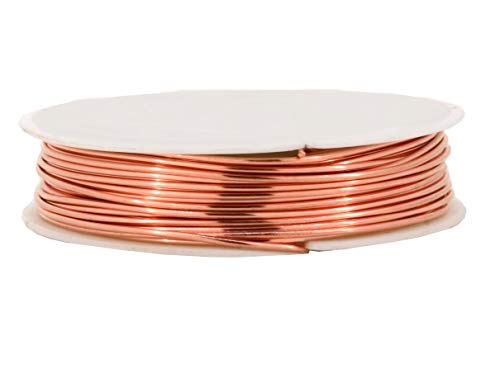 Image of ART IFACT 20 Meters of Bare Copper Wire of 20 Guage (0.914mm) - Dead Soft - 99.9% Pure Copper Wire - Without Enameled - DIY Jewellery, Artistic & Science Projects
