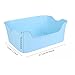 Open Top Pet Litter Tray Large Space Bedpan Splashproof Cat Litter Box for All Kinds of Cat Litter Easy to Clean, No Odor(Blue)