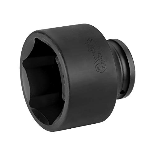 Image of JETECH 3 /4 inch Drive 65mm Standard Impact Socket, 6-Point Metric Impact Socket, Heat-Treated Chrome Molybdenum (Cr-Mo) Alloy Steel, Heavy-Duty for Industrial & Heavy Equipment Applications