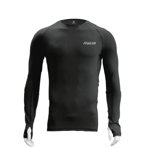 Image of Raida High Performance Base Layer with Advance Freshness & Anti-Bacteriol Technology | Top (3XL) Black