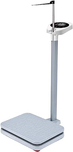Professional Physician Weight Scale,Height and Weight Scales, Electronic Doctor Scales, Accurate Measurement of Height and Weight, Hd Display, 180Kg / 396 Lbs (Grey)