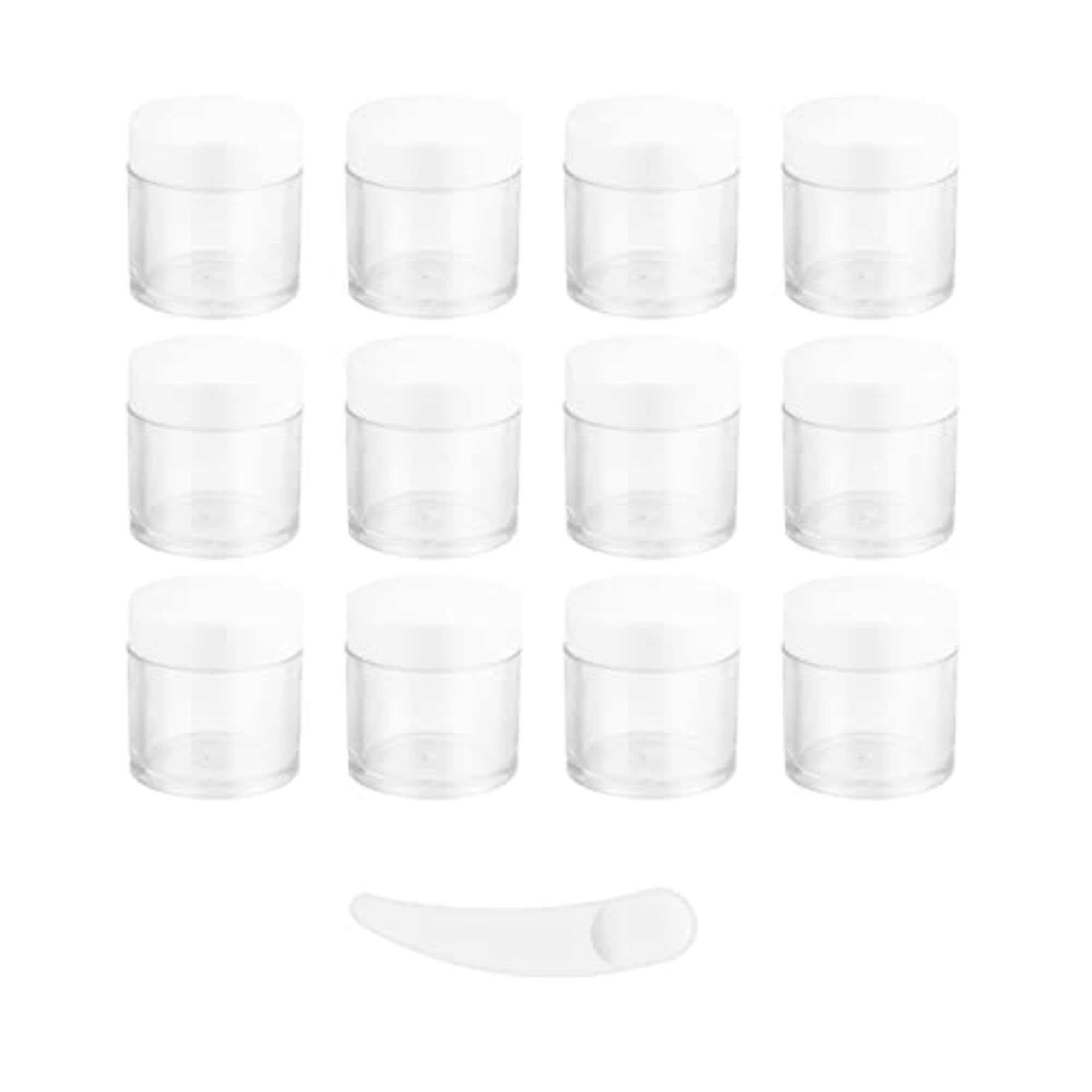 12 Pcs Empty Cosmetic Jars with Spatula for Travel