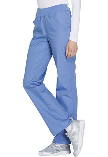 Image of Cherokee Women Scrub Pant with Straight Leg Pull-on Pant Medical Bottom with 4 Pocket & 2-Way Stretch Fabric - WW110