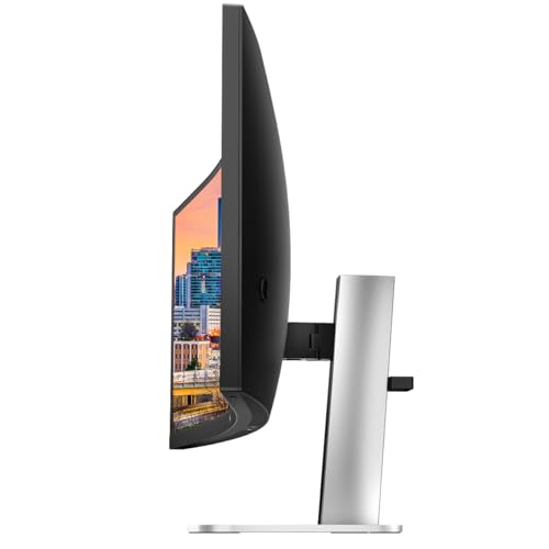 Image of HP Series 7 Pro 40-inch 740pm 5K2K WUHD 2160P Conferencing Monitor with Built in Webcam and Mic, Daisy Chain Connectivity, DisplayPort, USB-C with 100W PD Bundled with Desk Mount Stand
